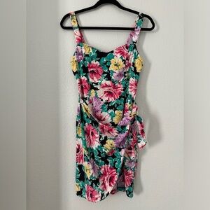 Just Maggie Vintage Floral Wrap Dress
